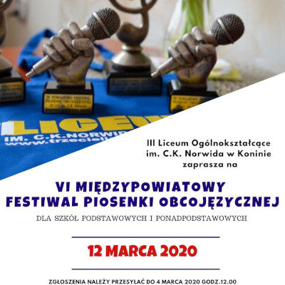 VI Międzypowiatowy Festiwal Piosenki Obcojęzycznej